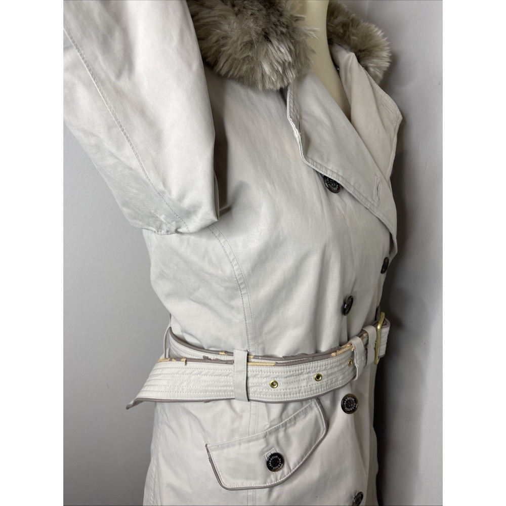 Barbour Brodie Jackie Kakhi Waterproof Fur Colar US 6 *read - Picture 5 of 11